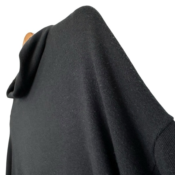 Aritzia Wilfred Free Women Long Sleeve Turtleneck Sweater Sz Large Black Stretch - Picture 2 of 7